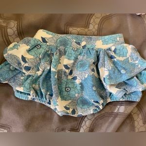 Kate Quinn blue ruffle bloomer. Size 12-18 month